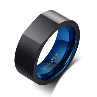 China Factory Price Manufacturer 8mm Cheapest Flexible Tungsten Steel Blue Black Blue Cut Ring for sale