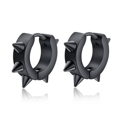 China CLASSIC Special Black Plated Stainless Steel Earrings In Jewelry Earring for sale