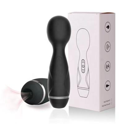 China Silicone + ABS Manipulation Powerful Wand Massager Stimulate Cat Nipple G-spot Sucking Vibrator Sexs Toy For Women Masturbation for sale