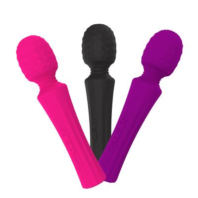 China USB Waterproof Powerful Vibrator AV Wand Massager Silicone Reacharge Stong Handheld Massager Reacharge Stong Silicone Big for Women Toys for sale