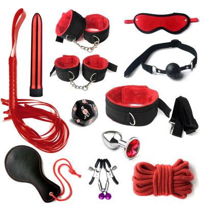 China For Fun Adult Sex Toys Adult BDSM Toys Neck Bandage Handcuffs Cuffs Strap Whip Rope Adult Sex Toys For Couples for sale