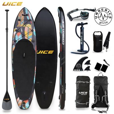 China Unisex Top Quality Drop Boarding Inflatable UICE Double Layers Surfing Stand Up Paddle Board ISUP for sale