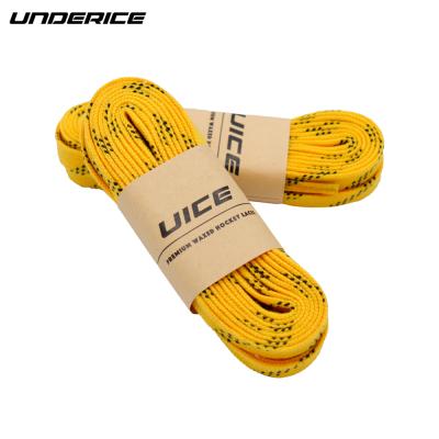 China Cotton With UICE Cotton Water Proof Waxed Tops Customized Flat Shoe Laces For Snow Boot for sale