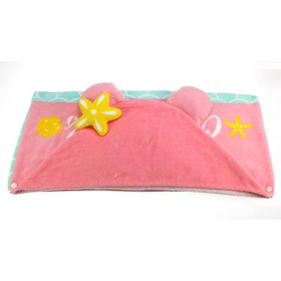 China Factory Wholesale Custom Soft Luxury Cotton Hooded Towel For Kids for sale