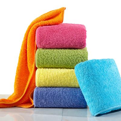 China China Sustainable Factory Thick Soft Solid Terry Hand /Face Dyed Towel Set 100% Cotton Super Pile for sale