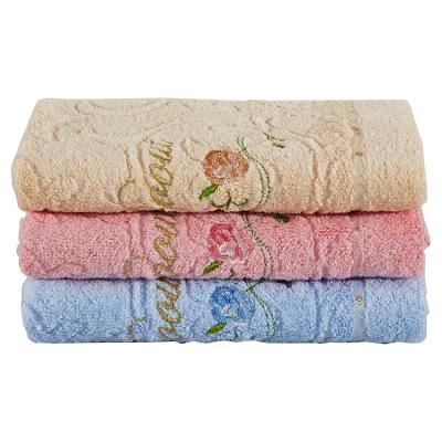 China Vietnam Factory Custom Cotton Embroidery 100% Sustainable Towel for sale