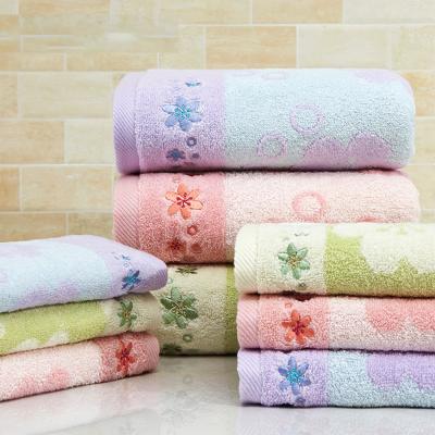 China Sustainable Custom Yarn Dyed Jaquard High Quality Cotton Sets Luxury Bath Towel for sale