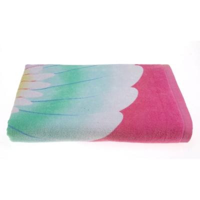 China Viable Factory Wholesale Custom Luxury 100% Cotton Print Beach Towel Dyed Print Beach Towel for sale