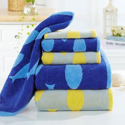 China High Quality Custom Cotton Towel Zero Twist Twistless Velvet Jacquard Soft Absorbent Bath Towel 100% Hypoallergenic for sale