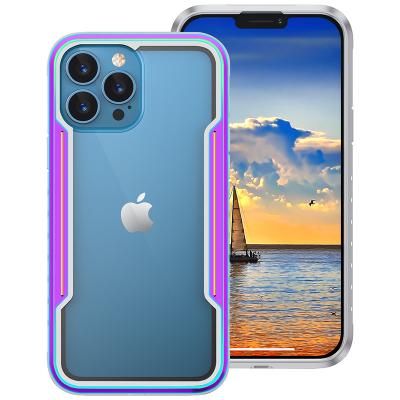 China Newest Shockproof Shockproof Aluminum Alloy PC Mobile Phone Case For Iphone 13 pro Max Mini Metal Cover for sale