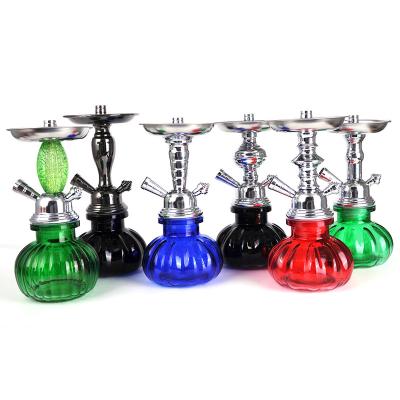 China Wholesale Portable Shisha Bar Mini Hookah Shisha Arabian Lower Multicolor Pumpkin With Hookah Accessories SN-370ah-11 for sale