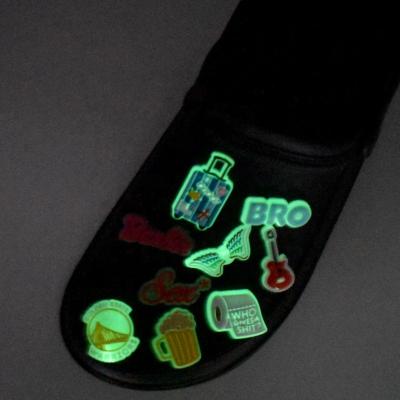 China Shoe Charms New Designer Wholesale Pvc Charms Glowing Charms For Shoe Clog Derocation for sale