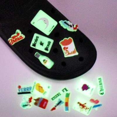 China Shoe Charms Glow in the Dark Shoe Charms Clog Accessories Noctilucent Charms for Clog Shoes Party Gifts for sale