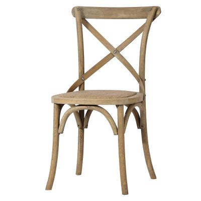 China Durable Simple Nordic Retro Fork Hotel Restaurant Wedding Back Back Chair for sale