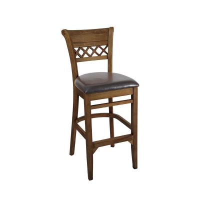 China Durable Hot Selling American Antique Single Soft Cushion High Stools Solid Wood Umpire Chairs Durable Wooden Umpire Chairs for sale