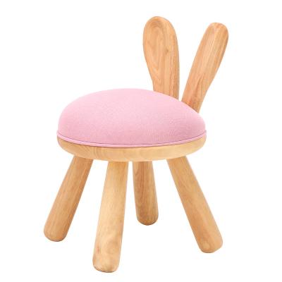 China Durable Hot Selling Nordic Children's Stool Kindergarten Solid Wood Study Baby Dining Chair Kid's Family Party Chair for sale