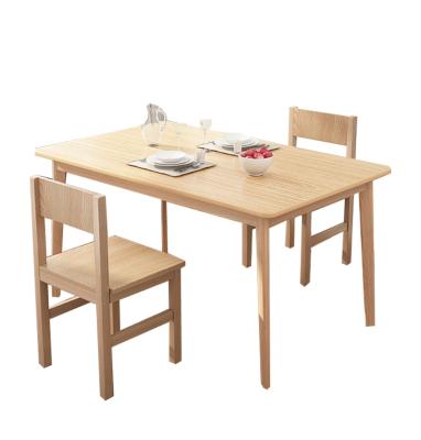 China Durable Recrectangular Tables And Chairs Modern Simple Restaurant Nordic Wood Dining Table True For Home Dining Room Furniture 100 for sale