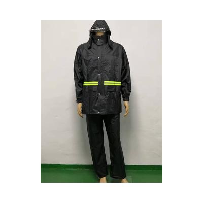 China Adult Raincoat Wear-Resistant Taffeta And Glue Coating Black OL-RC012 Adults 190T Raincoat Singlet Raincoat Clothes for sale