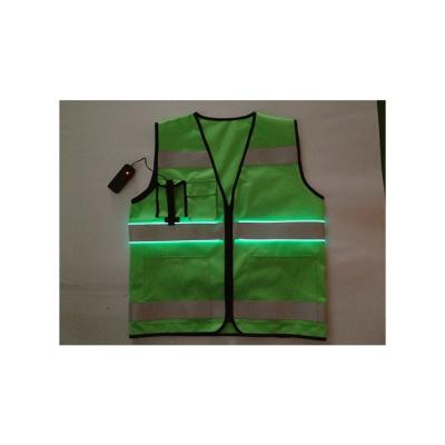 China LED Police Mesh Security Tactical SNAP 100% Polyester Knitted Fabric Reflective Vest OL-LRV008 for sale