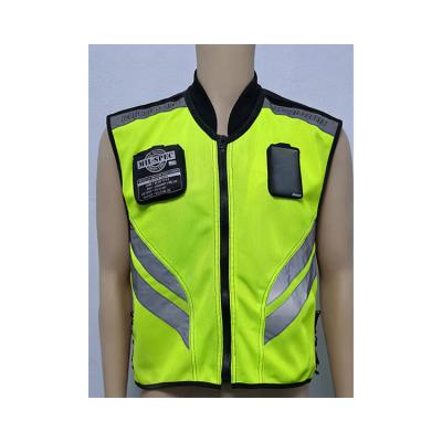 China LED FLASH Running Construction Safety 200gsm Customizable Mesh Reflective Vest OL-RV003 for sale