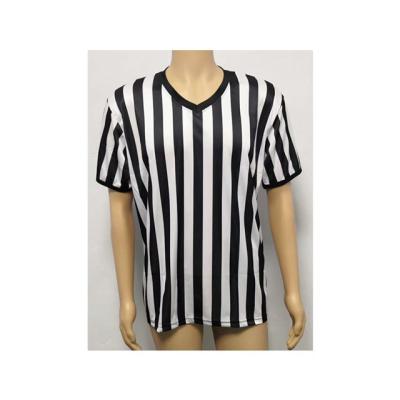 China Black And White 100% Polyester Anti-Wrinkle Stripe Polo Shirt for sale