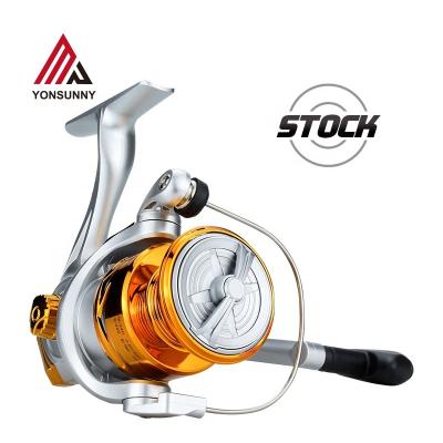 China Original Wheel Water Tight Mini Rock Black Gold Plastic Left Hand 100 Spinning Fishing Reel Fishing Reel for sale