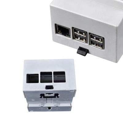 China ABS Protective Raspberry Pi 4 Cluster Raspberry Pi 4 Protect Case With Hook Mounted For Raspberry Pi 4 Game for sale