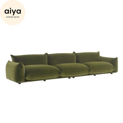 China Modern Modern Furniture Living Room Sofa Sets Velvet Sofa Set Furniture for sale