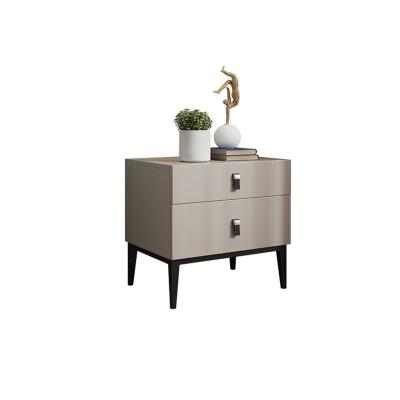 China Modern Italian Bedroom Furniture Night Stand Modern Luxury Mini Storage Function Table for sale