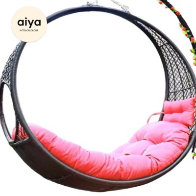 China Easy Transport New Arrive Outdoor Rattan Chair Hammock Pad Wicker Swing Chair for sale