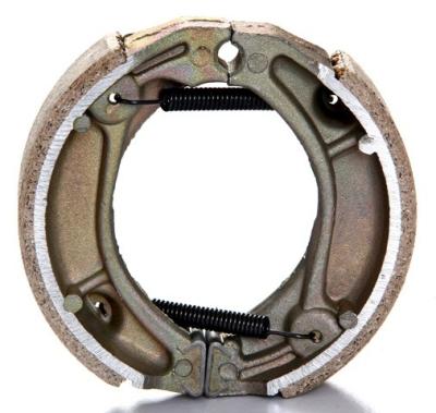 China JH70 Motorcycle Drum Brake Shoes 110*25 for sale