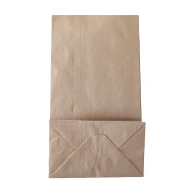 China Recycled Materials Manufacturers Wholesale Disposable Food Grade Packaging Custom Brown Kraft Paper Bags for sale