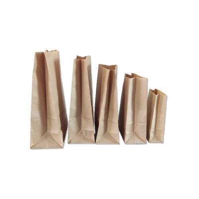 China Recycled Materials Custom Take Away Brown Kraft Paper Bags Supermarket For Food for sale