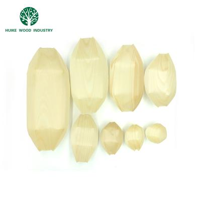 China Viable Wholesale Japanese Sushi Birch Environmental Protection Wooden Boat Tableware for sale