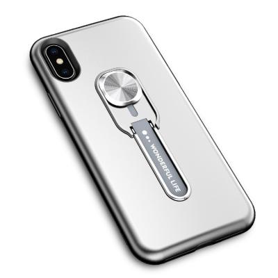 China Shockproof Phone Case With Magnetic Car Phone Protector With Metal Holder For Iphne X for sale