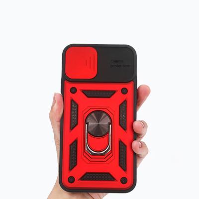 China 2022 Hot Selling Shockproof Ring Case With Camera Protector Phone Cover For Samsung A03S for sale