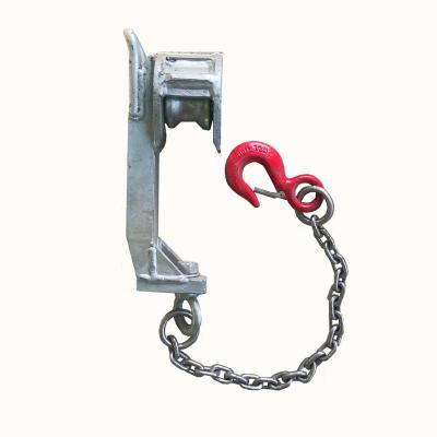 China Cattle Cattle Bleeding Chain Hook With Hot Dip Galvanized Structure For Cattle Slaughtering Line for sale