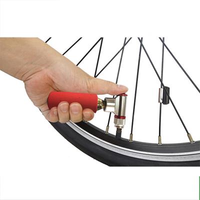 China Inflating Bicycle Tires Good Quality 6063 CO2 High Pressure Aluminum Inflator For Bike And Mountain Bicycle for sale