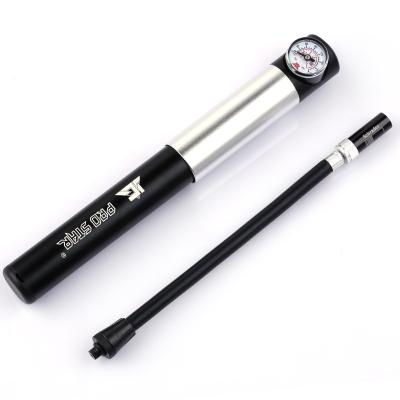 China Aluminum/Alloy JG STAR PRO High Pressure With Pressure Gauge Mini Aluminum Hand Bicycle Pump Bike Tire Inflator for sale