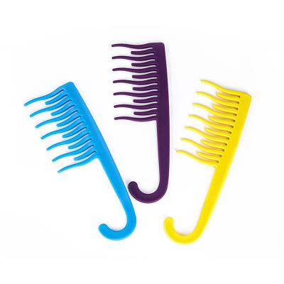 China Newest Private Label Backing Plastic Hair Wave Tooth Hook Comb Cheap Wide Home/Salon/Bathroom Brush for sale