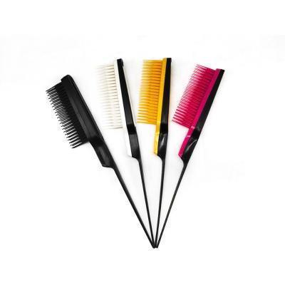 China Newest High Hardness Design Hair Brush With Rat Tail Comb Detangling Hair Brush Hair Pick Comb for sale