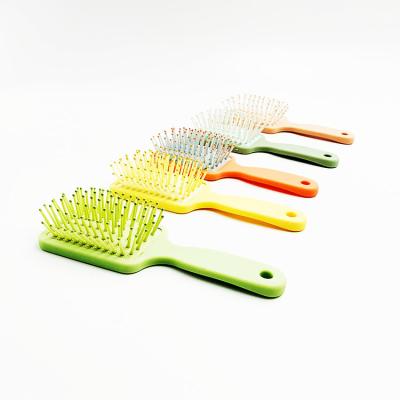 China Home/Salon Soft Comb Hair Care Scalp Brush Various Color Portable Small Size Plastic Teeth Hair Comb For Baby for sale