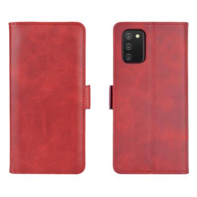 China Anti-drop Leather Phone Case With Card Insert Wallet Case Holder Mobile Cell Phone Case For Samsung A03S for sale