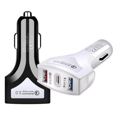 China Wholesale Mobile Phone Mobile Phone Accessories Fast Charging QC3.0 USB Car Charger for sale