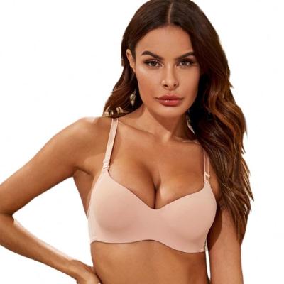 China Best Option UB1299 Logo Gather Shiny One Piece Seamless Bra Support Support Gorg San Armatur Custom Cup QUICK DRY Ladies B for sale