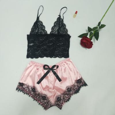 China Breathable Sexy Stain Women Underwear Exotic Bra And Set Women Mature Babydoll Mesh Lace Brief Sexy Lingerie for sale