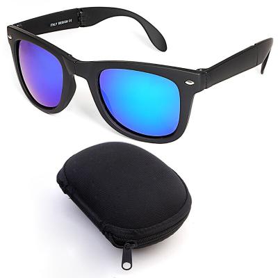 China Running Fashion Foldable/Slap Band 0883 Rubber Square Ready Frames Foldable Slap Outdoor Folding Sunglasses With Case for sale