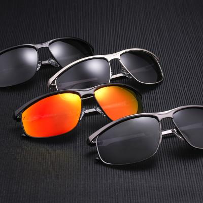 China Sports sunglasses 16618 UV protection men's metal sports custom recycling sunglasses wholesale for sale