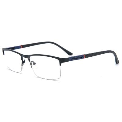 China Luxury Cheap Metal 15006 Square Half Frames Glasses Optical Spectacle Glasses For Women Men for sale