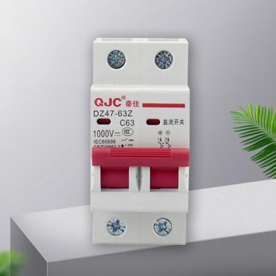 China QJC NC 2P 230V/415V 6KA Mini DC Circuit Breaker MCB NC for sale